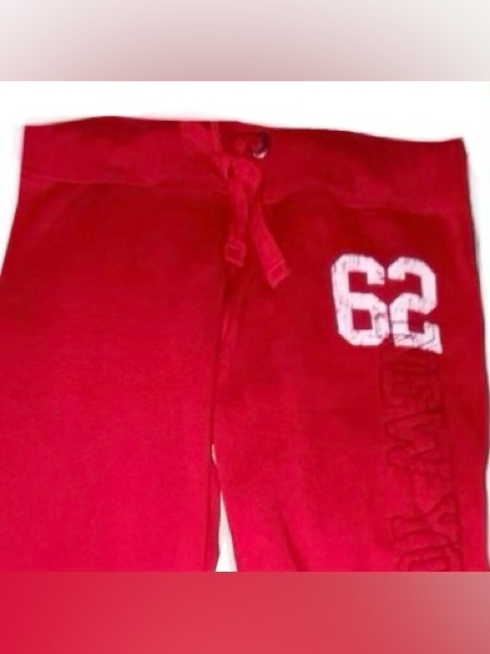 Red Joggers SWS with elastic ankle